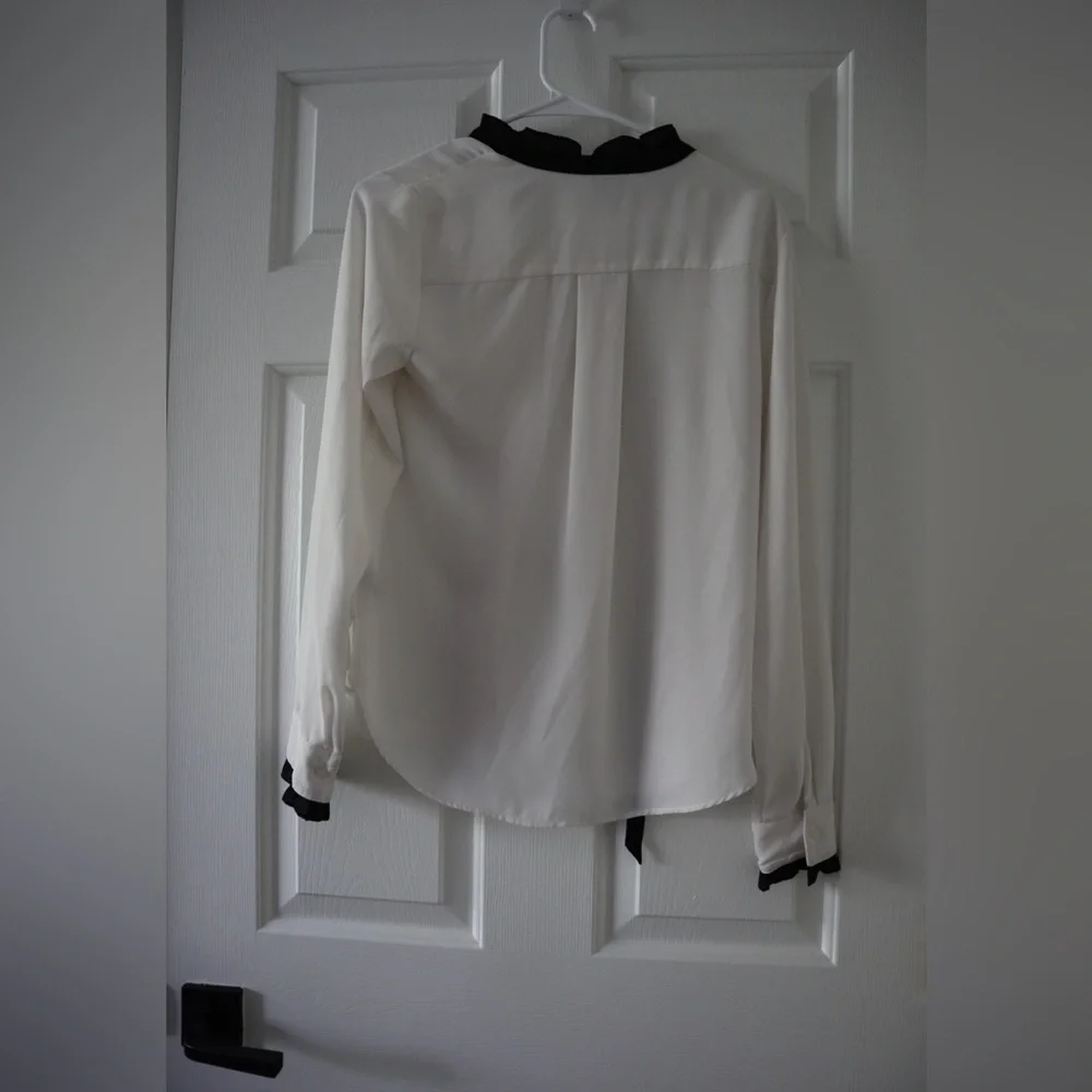 White Ruffle Top - Picture 2 of 4